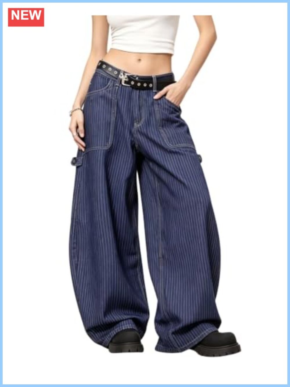 Barrel Jeans High Waisted Wide Leg Denim Pants